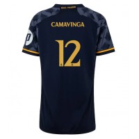 Real Madrid Eduardo Camavinga #12 Replica Away Shirt Ladies 2023-24 Short Sleeve